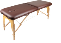 Массажный стол Atlas Sport Складной 2-с 60см без аксессуаров (коричневый/деревянный) - 
