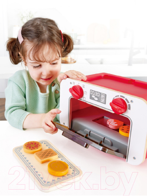 Духовой шкаф игрушечный Hape Духовка, плита, набор игрушечных продуктов 3 в 1 / E3183_HP