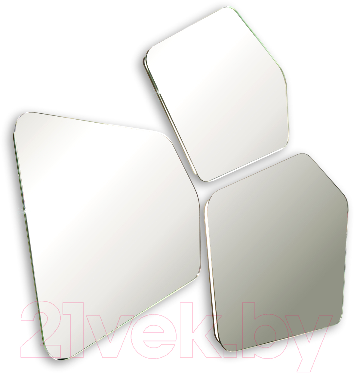Комплект зеркал декоративных Silver Mirrors Bionic / LED-00002547