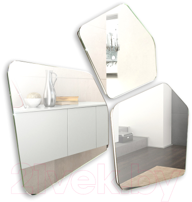 Комплект зеркал декоративных Silver Mirrors Bionic / LED-00002547