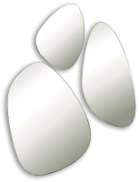 Комплект зеркал декоративных Silver Mirrors Molecula / LED-00002546 - 
