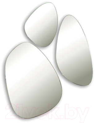 Комплект зеркал декоративных Silver Mirrors Molecula / LED-00002546