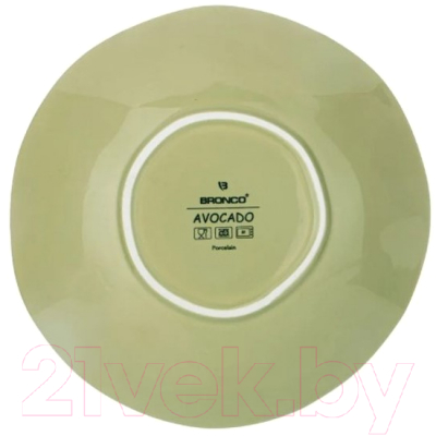 Тарелка закусочная (десертная) Bronco Avocado / 189-430 (зеленый)