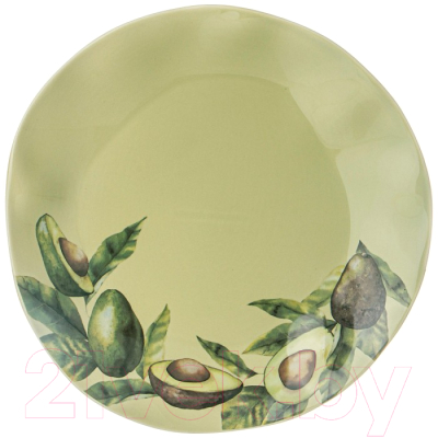 Тарелка столовая обеденная Bronco Avocado / 189-432 (зеленый)