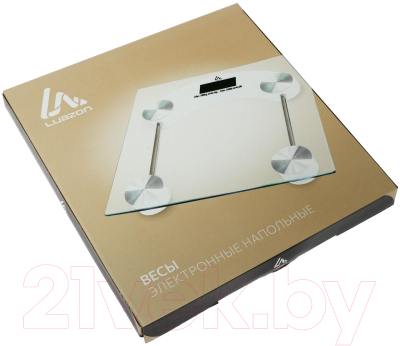 Напольные весы электронные LuazON Home LVE-001 / 2580568 (белый)