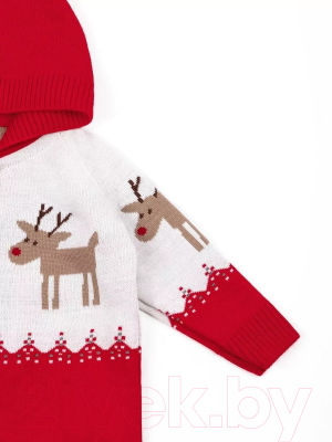 Комбинезон для малышей Amarobaby Pure Love Christmas Deer / AB-OD21-PLC502D/07-62 (красный, р.62)