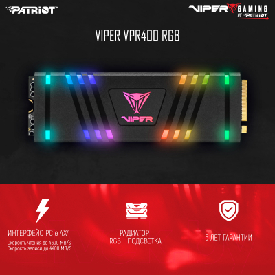 SSD диск Patriot Viper 1TB (VPR400-1TBM28H)