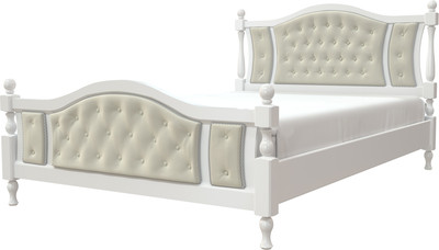 Полуторная кровать Bravo Мебель Жасмин 140x200 (белый античный) - 