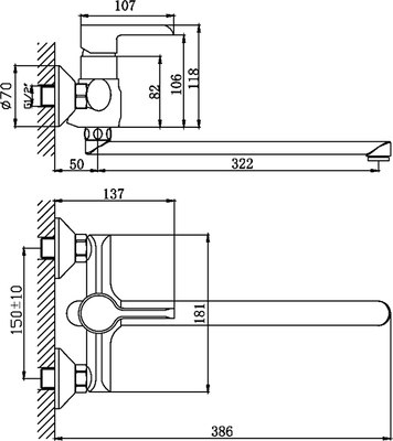 Смеситель Haiba HB22805-7