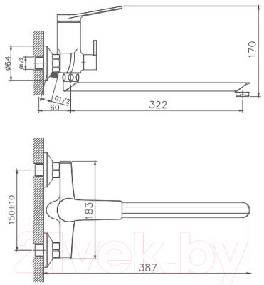 Смеситель Haiba HB22572