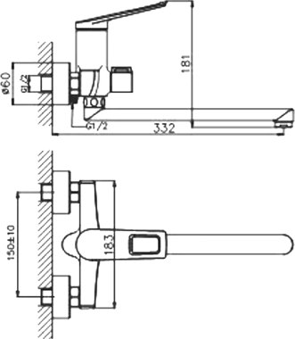 Смеситель Haiba HB22595