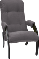 Кресло мягкое Импэкс 61 (венге/Verona Antrazite Grey) - 