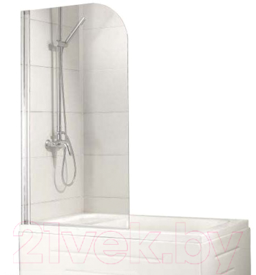 Стеклянная шторка для ванны Bravat Alfa 700x150 / BG070.5110A-1