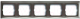 Рамка для выключателя ABB Basic 55 1725-0-1535 (серый) - 
