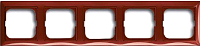 Рамка для выключателя ABB Basic 55 1725-0-1520 (красный) - 