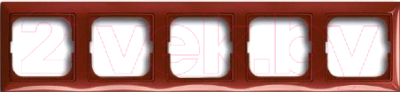 Рамка для выключателя ABB Basic 55 1725-0-1520 (красный)
