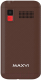 Миниатюра изображения товара Мобильный телефон Maxvi B200 (коричневый+ЗУ)