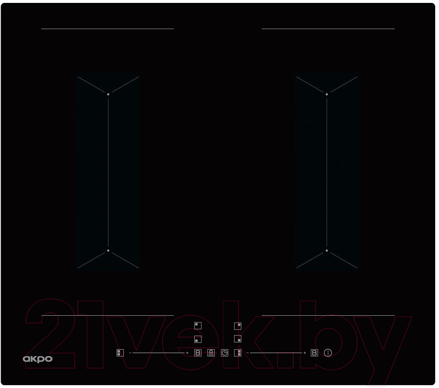 Индукционная варочная панель Akpo PIA 60 942 18FZ BL