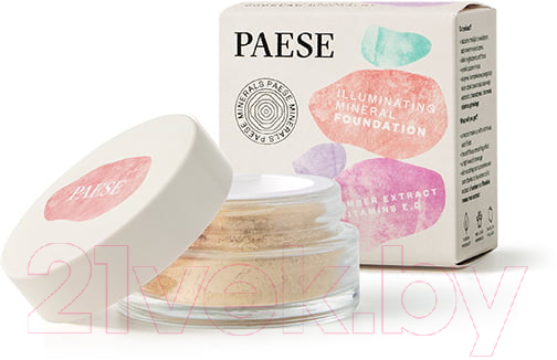 Пудра рассыпчатая Paese Illuminating Mineral Foundation минеральная иллюминирующая 200N