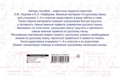 Учебное пособие АСТ Таблицы по русскому языку. Все виды разбора (Узорова О.В., Нефедова Е.А.)