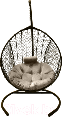 Кресло подвесное Craftmebelby Кокон Капля стандарт (коричневый/бежевый)