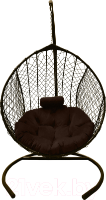 Кресло подвесное Craftmebelby Кокон Капля стандарт (коричневый/коричневый)