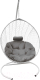 Кресло подвесное Craftmebelby Кокон Капля стандарт (белый/серый) - 