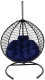 Кресло подвесное Craftmebelby Кокон Капля Премиум (графит/синий) - 