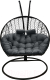 Кресло подвесное Craftmebelby Кокон Двойной (черный/серый) - 