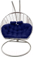 Кресло подвесное Craftmebelby Кокон Двойной (белый/синий) - 