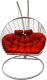 Кресло подвесное Craftmebelby Кокон Двойной (белый/коралловый) - 