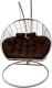 Кресло подвесное Craftmebelby Кокон Двойной (белый/коричневый) - 