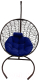 Кресло подвесное Craftmebelby Кокон Круглый стандарт (коричневый/синий) - 