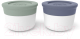 Миниатюра изображения товара Набор соусников для ланча Monbento MB Temple / 20010049 (Green natural/Blue natural)