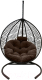Кресло подвесное Craftmebelby Кокон Капля Зигзаг (черный/коричневый) - 