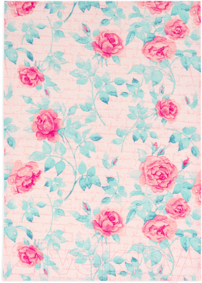 Набор полотенец Лен наш Плетистая роза 249720 (47x61, светло-бирюзовый/бежевый/розовый/бирюзовый)
