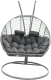 Кресло подвесное Craftmebelby Кокон Двойной Премиум Кольца (белый/серый) - 