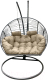 Кресло подвесное Craftmebelby Кокон Двойной Премиум Зигзаг (графит/бежевый) - 