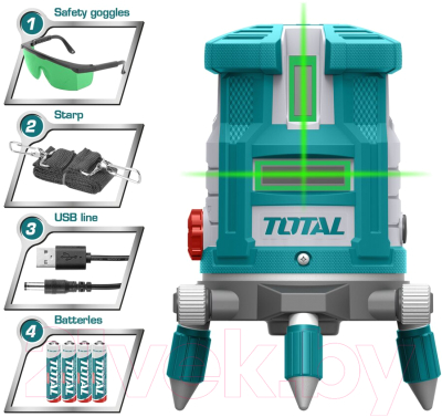 Лазерный нивелир TOTAL TLL305205