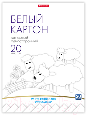 Изображение товара Набор белого картона Erich Krause 58490 (20л)