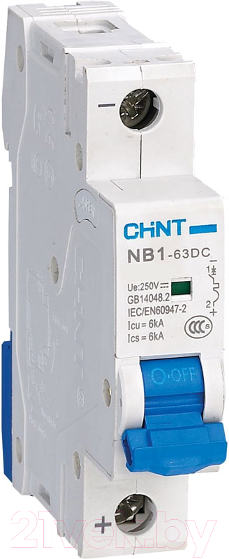 Выключатель автоматический Chint NB1-63DC 1P 10A 6kA C 250B DC (R) / 182704