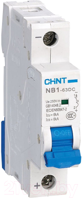 Выключатель автоматический Chint NB1-63DC 1P 20A 6kA C 250B DC (R) / 182707