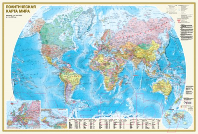 Настенная карта АСТ Политическая карта мира А0