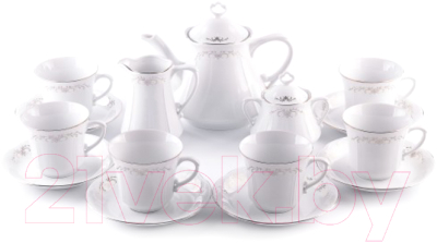 Набор для чая/кофе Cmielow i Chodziez Kamelia Серый орнамент / 5015K05-OMAZ2303