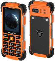 Мобильный телефон Maxvi R1 (оранжевый+ЗУ) - 