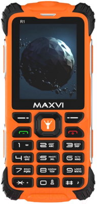 Мобильный телефон Maxvi R1 (оранжевый+ЗУ)