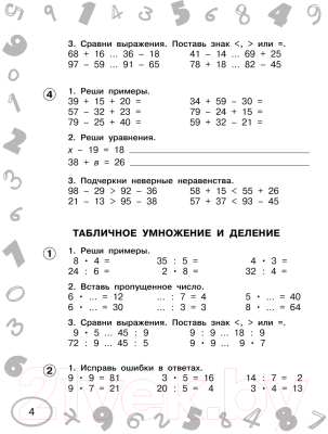 Учебное пособие АСТ Математика. Мини-примеры на все темы школьного курса. 3 класс (Узорова О., Нефедова Е.)