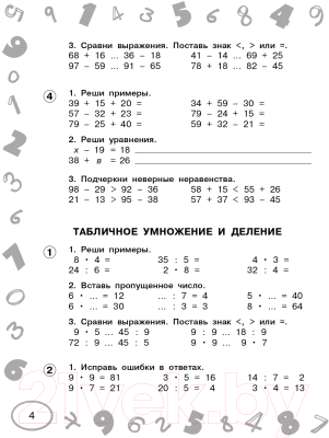 Учебное пособие АСТ Математика. Мини-тесты и примеры на все темы школьного курса 3кл (Узорова О., Нефедова Е.)