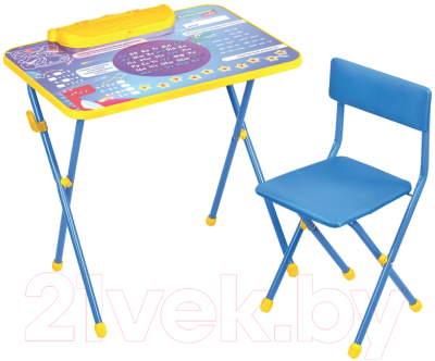Комплект мебели с детским столом Brauberg Nika Kids. Космос / 532634 (голубой)