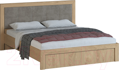 Двуспальная кровать Genesis Мебель Svetlana 1 1600 (дуб золотой/Paris 03)